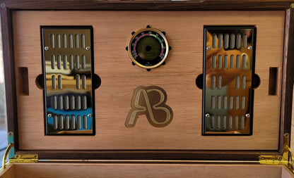Cigar Humidor - Wenge with Spanish Cedar Lining - 80 Capacity
