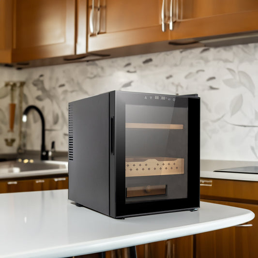 50L Cigar Humidors with 3-IN-1 Cooling, Heating & Humidity Control, 250 Counts Capacity Cigar Humidor Humidifiers with Constant Temperature Controller