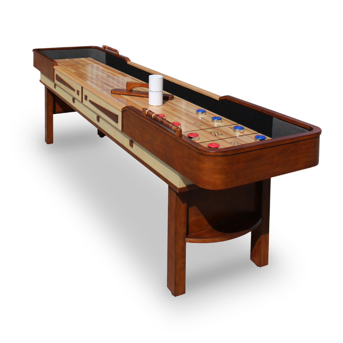 Merlot 9-ft Shuffleboard Table - Walnut Finish