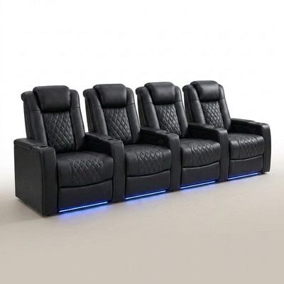 Home Theater Recliner Built for Premium Comfort, Power Recline, Cup Holders, 35.4 Inch Wide